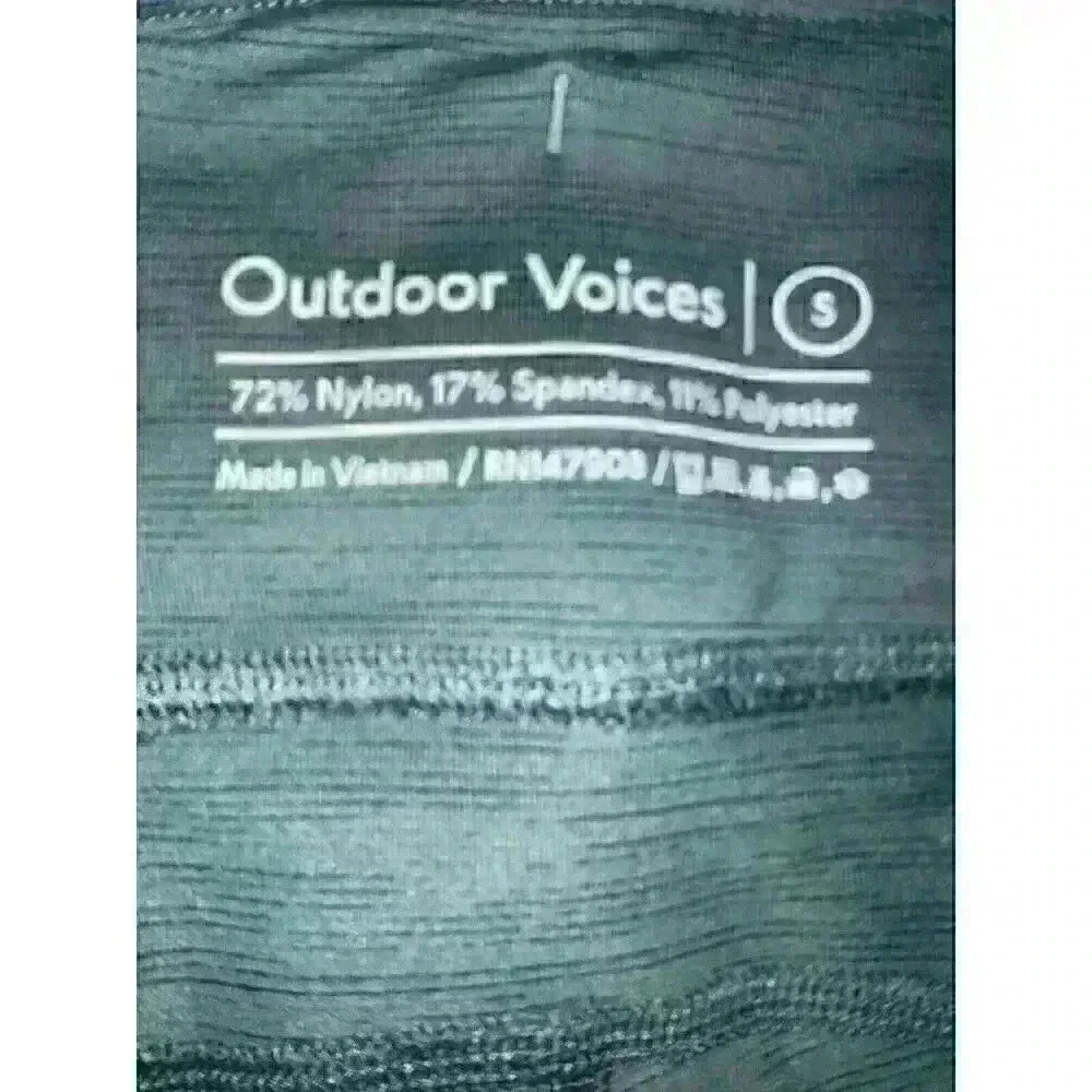 Outdoor Voices Women's Green & Gray Heathered Legging 24” Inseam Size Small‎ - Picture 4 of 6